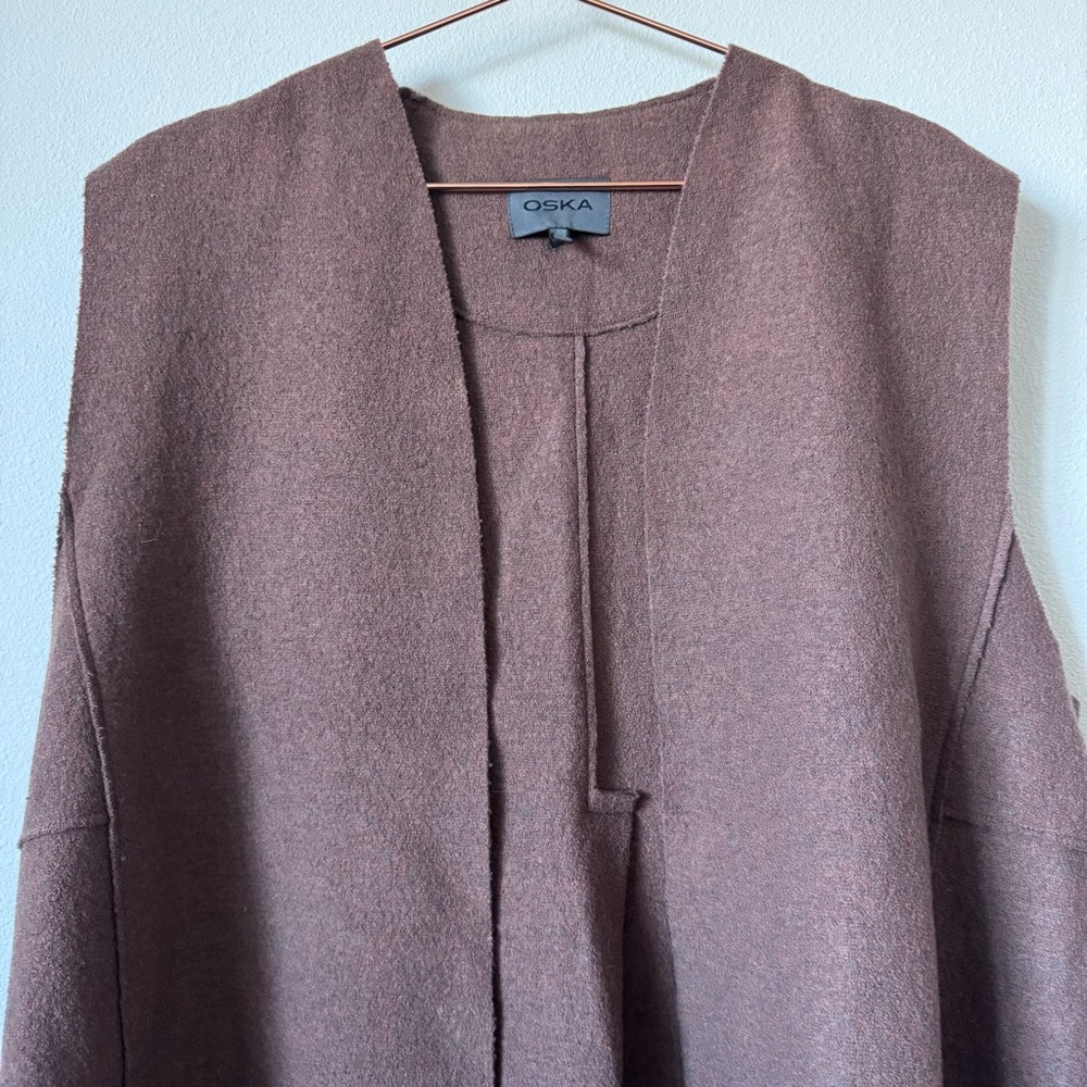 OSKA Wool Rust Color Vest - Picture 3 of 10